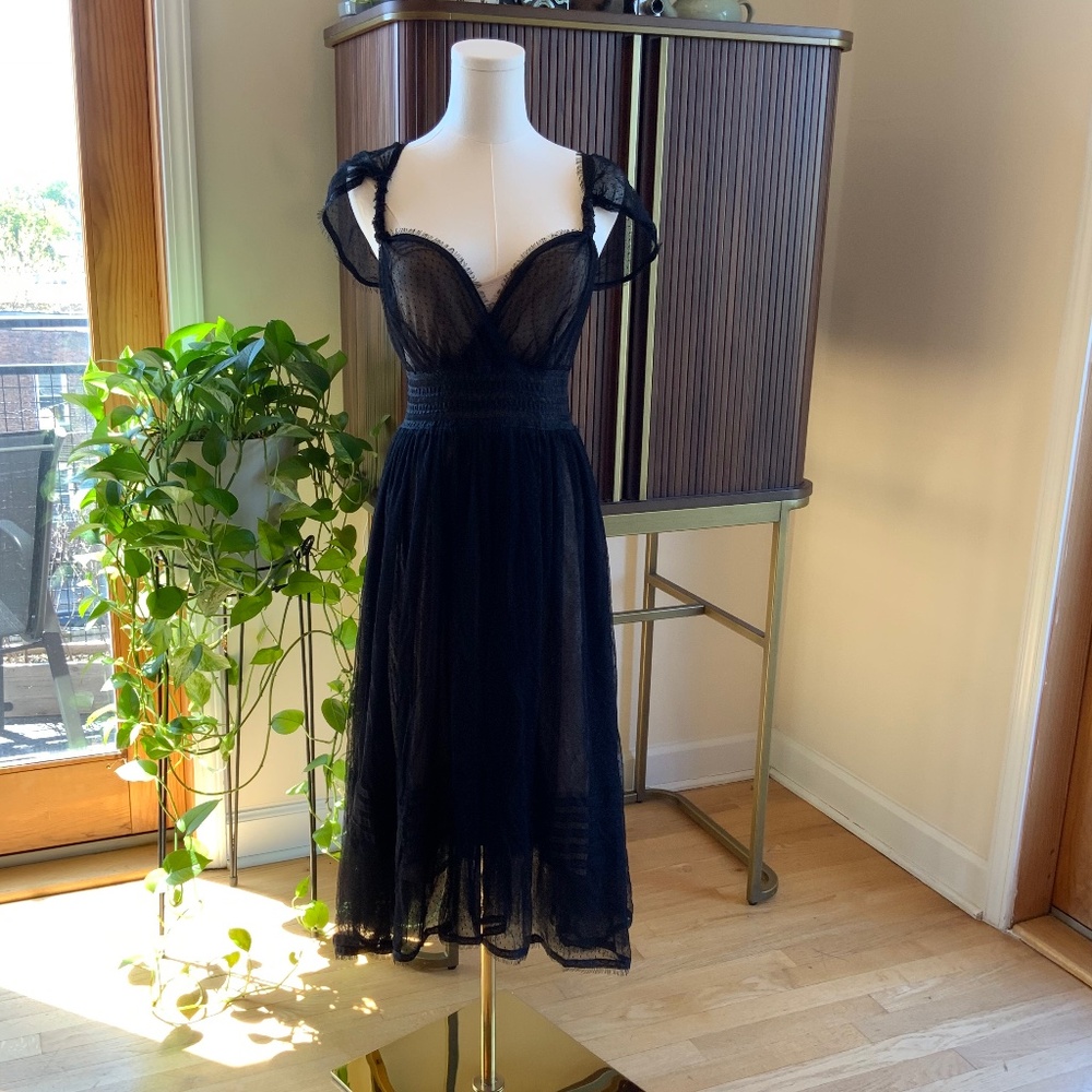 Max Studio Special Edition Black Tulle Dress Size XS